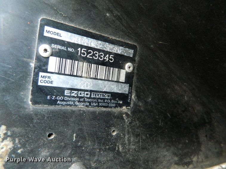 image for item GE9902 EZ GO Workhorse ST350 golf cart