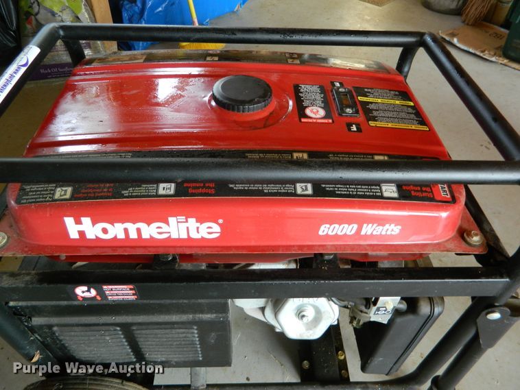 image for item GE9903 2006 Homelite HG6000 generator