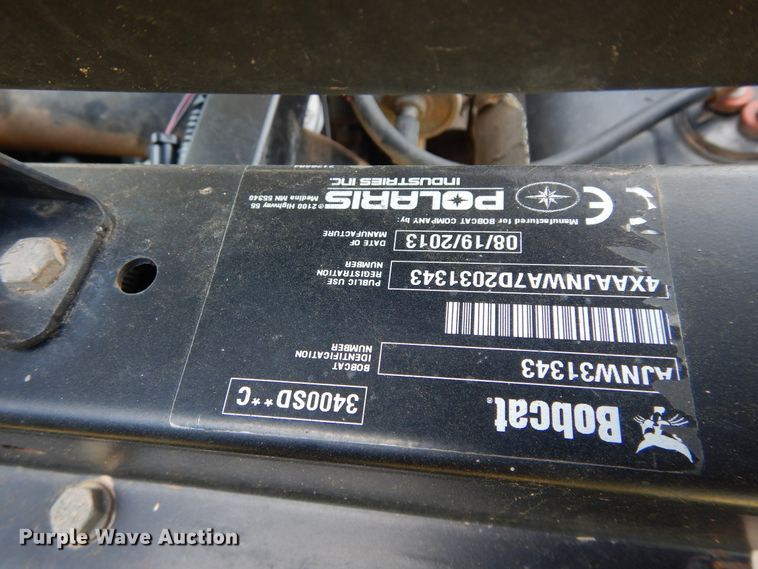 image for item GK9187 2013 Bobcat 3400XL utility vehicle