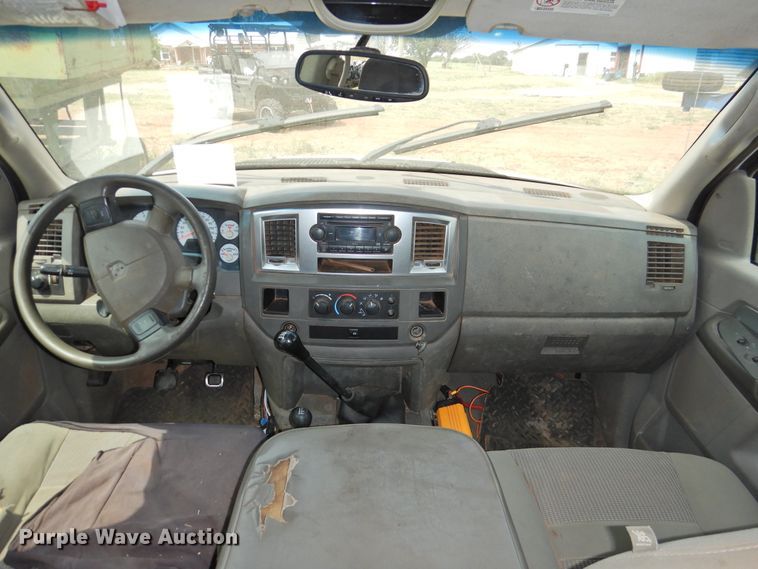 image for item GN9892 2009 Dodge Ram 3500HD  Quad Cab flatbed pickup truck