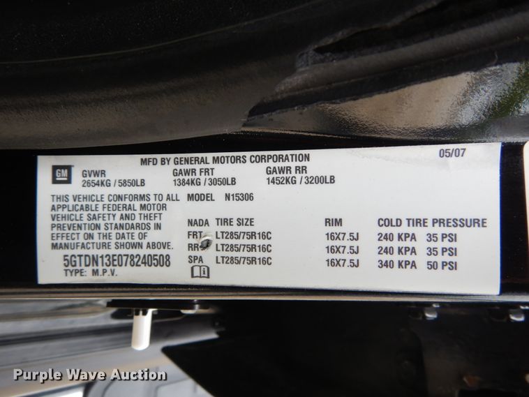 image for item GV9024 2007 Hummer H3  SUV