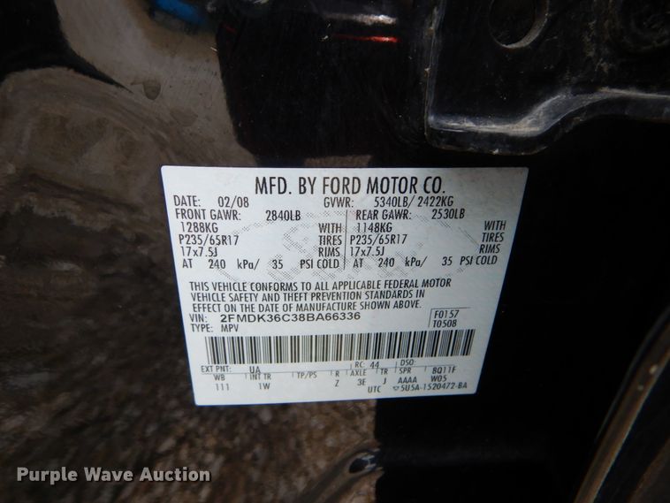 image for item GV9025 2008 Ford Edge  SUV