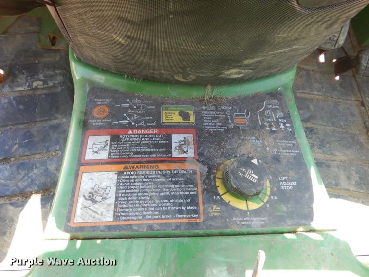 image for item GW9888 John Deere X700 lawn mower