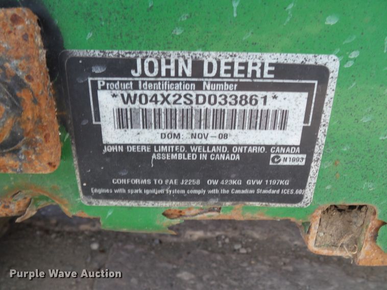 image for item GX9048 2008 John Deere Gator utility vehicle