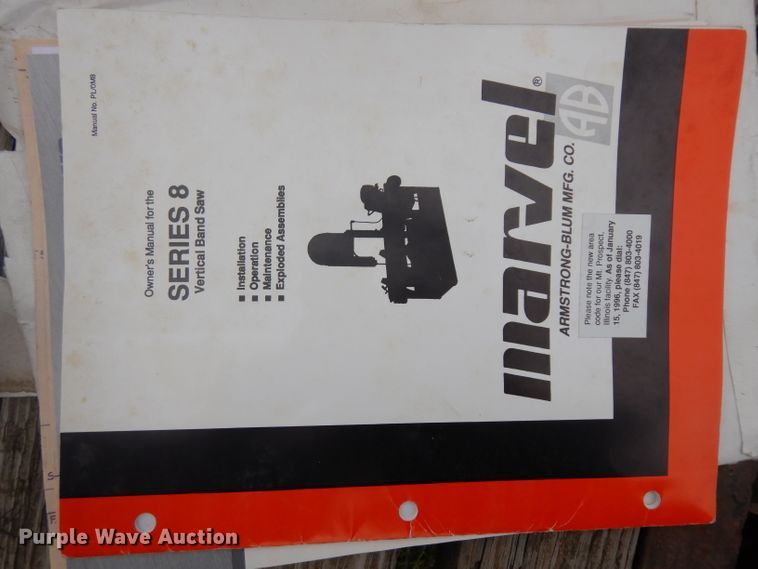 image for item GY9212 Armstrong-Blum 8/MG1 bandsaw