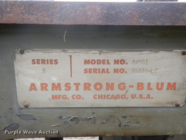 image for item GY9212 Armstrong-Blum 8/MG1 bandsaw