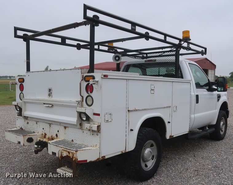 image for item HA9159 2008 Ford F350 Super Duty XL  utility bed pickup truck