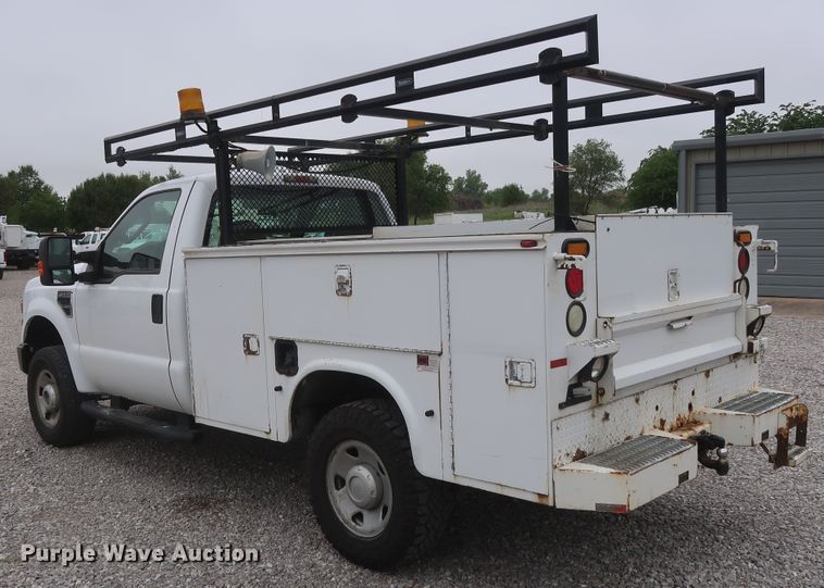 image for item HA9159 2008 Ford F350 Super Duty XL  utility bed pickup truck