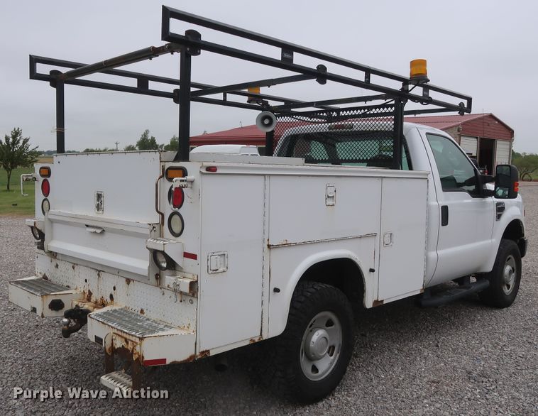 image for item HA9159 2008 Ford F350 Super Duty XL  utility bed pickup truck