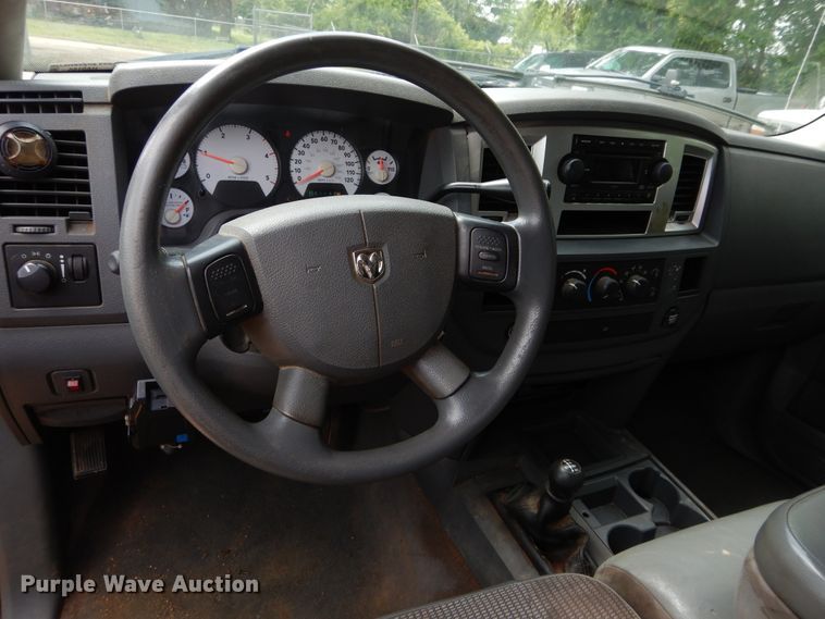 image for item HA9165 2008 Dodge Ram 3500HD  Quad Cab flatbed pickup truck