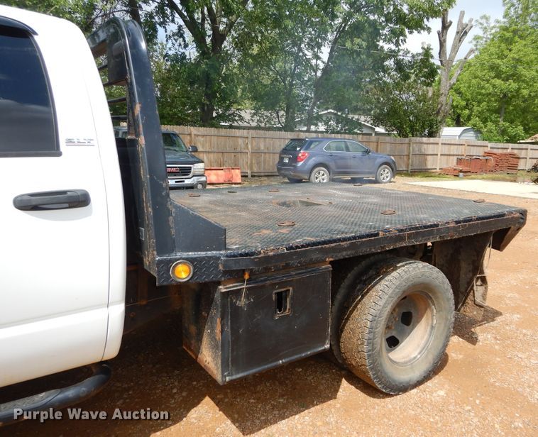 image for item HA9165 2008 Dodge Ram 3500HD  Quad Cab flatbed pickup truck