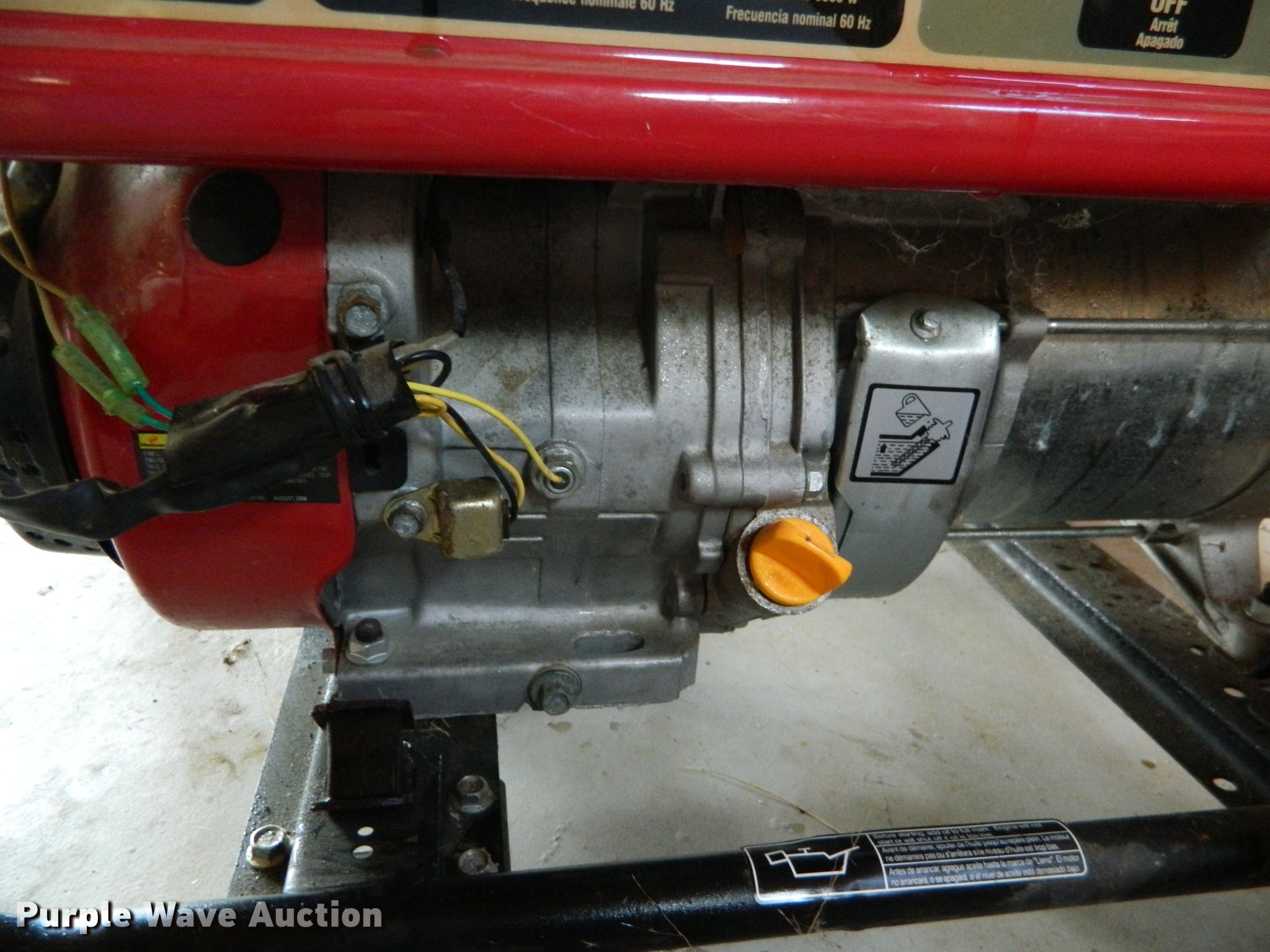 2006 Homelite HG6000 generator in Bennington, KS Item GE9903 sold Purple Wave