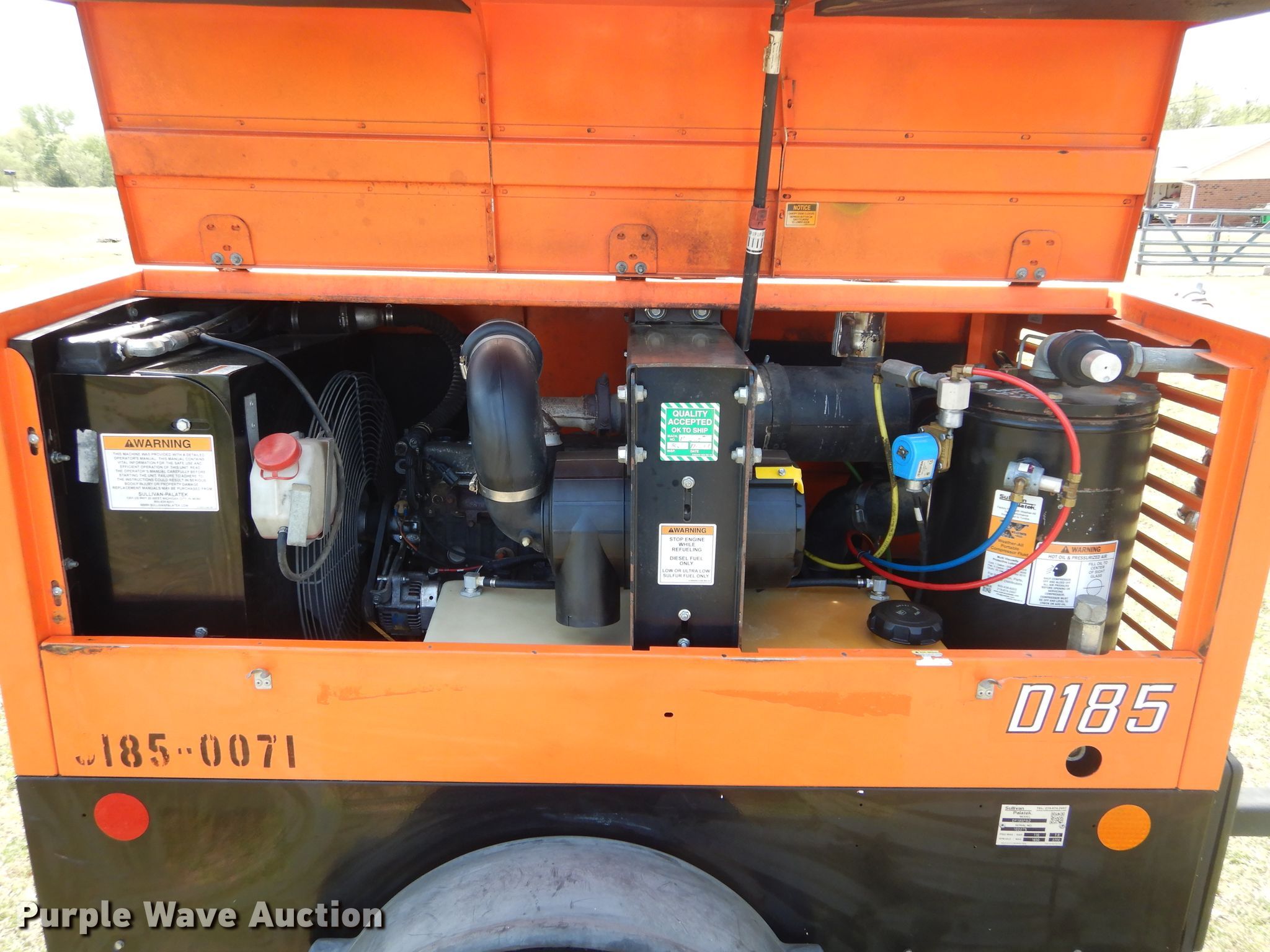 Sullivan Palatek D185 air compressor in Marlow, OK | Item GK9190 sold ...