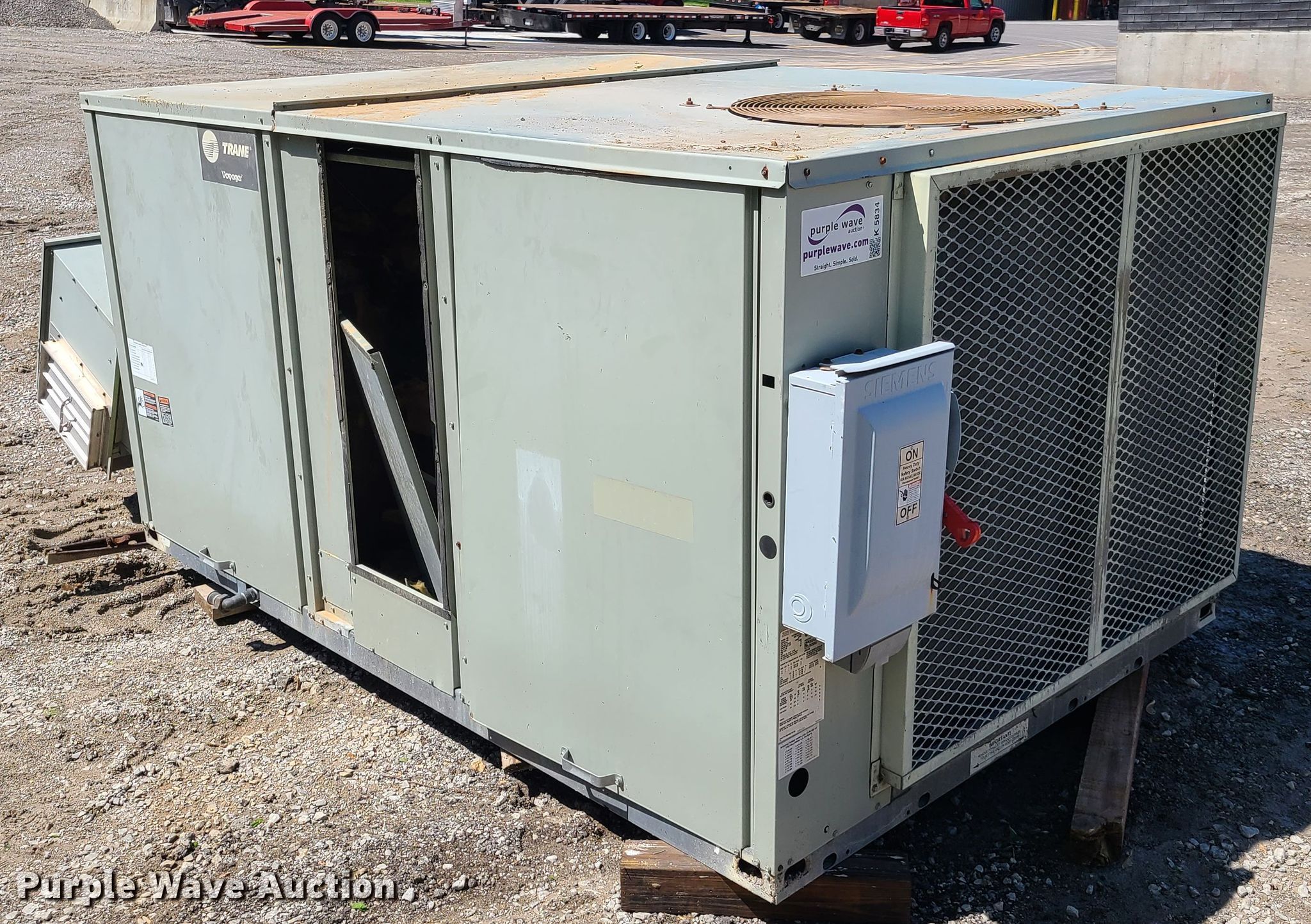Trane Voyager TCD150C40ABB AC unit in Sugar Creek, MO Item K5834 sold