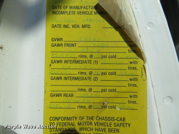 image for item DE8266 1991 GMC TopKick C6500 SL dump truck