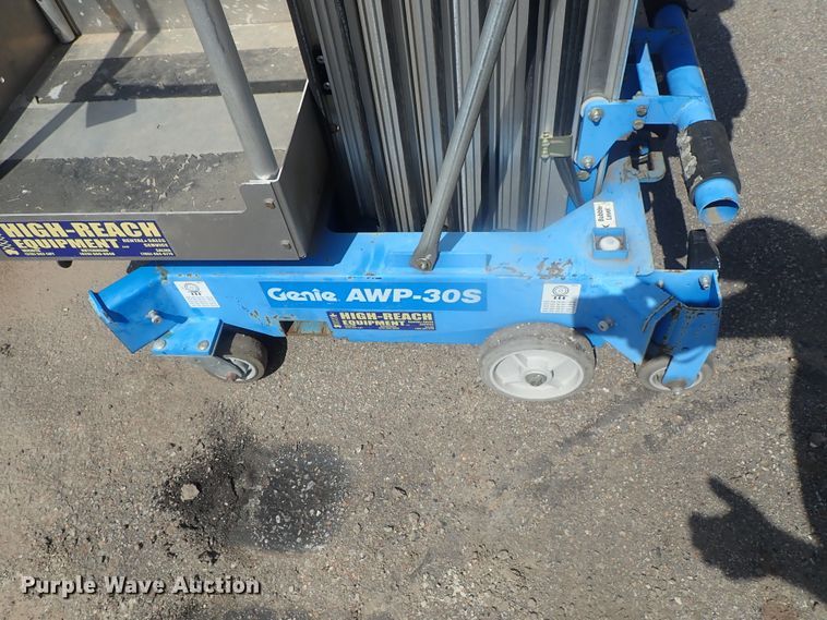 image for item DG3222 2015 Genie AWP-30S DC  vertical lift