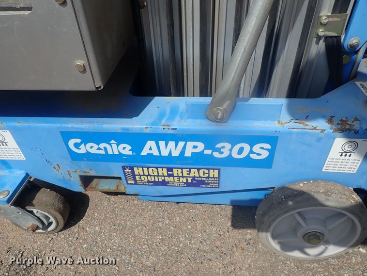 image for item DG3222 2015 Genie AWP-30S DC  vertical lift