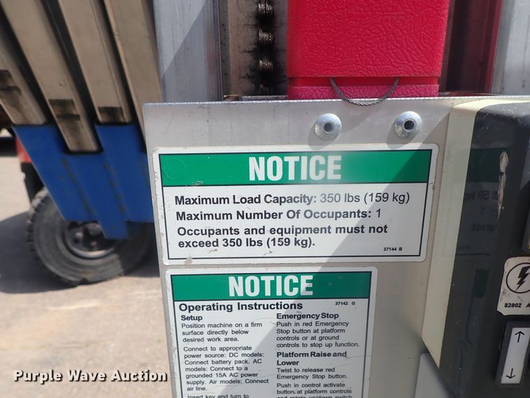 image for item DG3222 2015 Genie AWP-30S DC  vertical lift