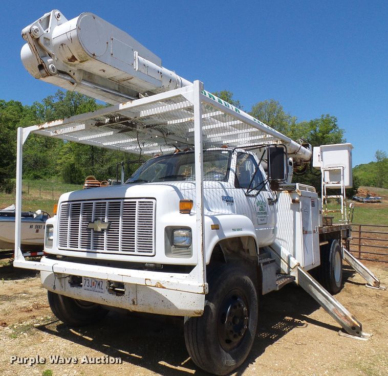 image for item DG5676 1992 Chevrolet Kodiak C6500 forestry bucket truck