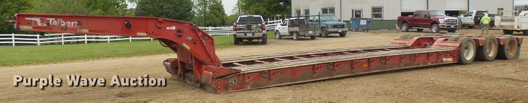 image for item DG5678 2004 Talbert T3DW-50SA-HRG-1-T1 lowboy equipment trailer
