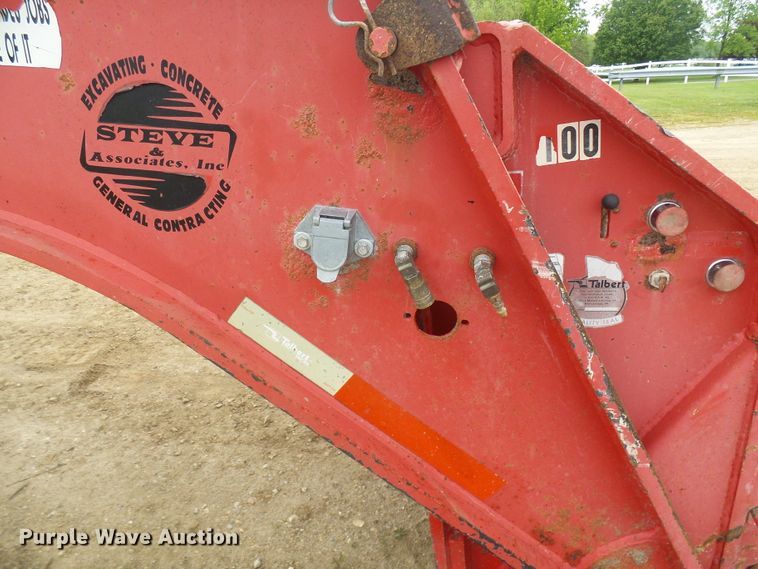 image for item DG5678 2004 Talbert T3DW-50SA-HRG-1-T1 lowboy equipment trailer