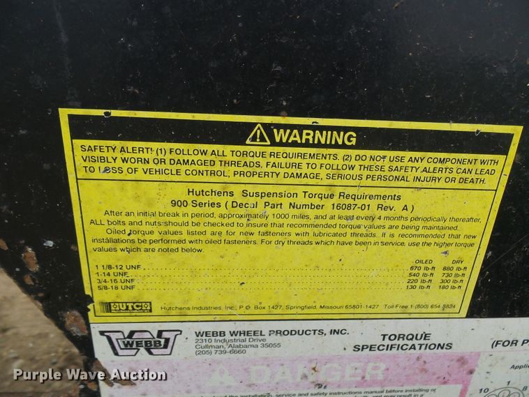 image for item DG5680 2000 Trail King SHRO-26 end dump trailer