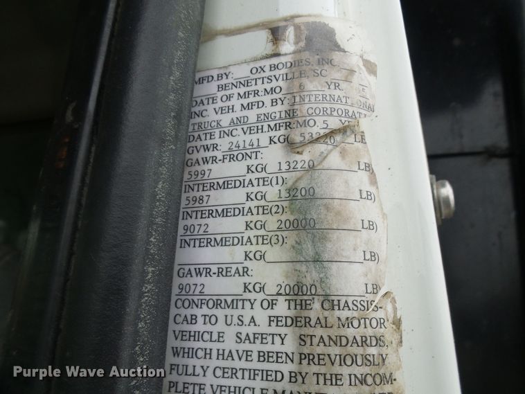 image for item DG5682 2006 International 7500   dump truck