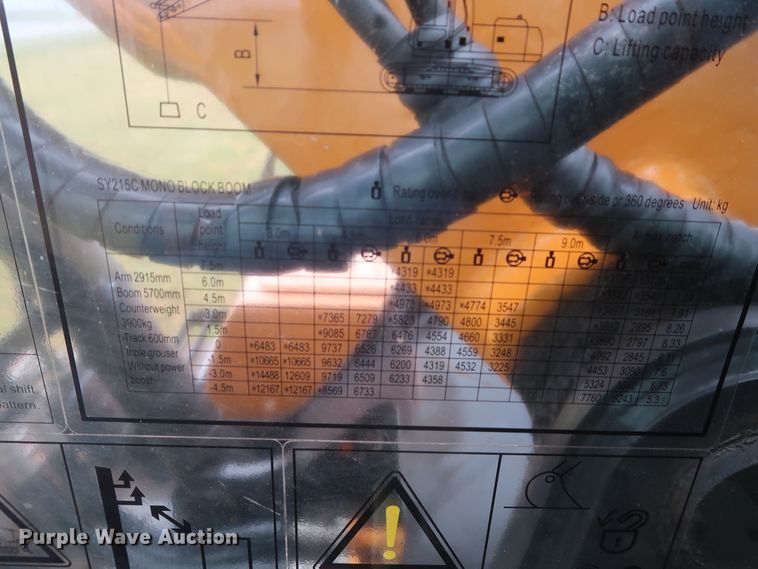 image for item DH0896 2013 Sany SY215C  excavator