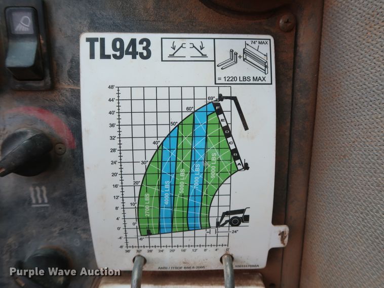 image for item DH0906 2012 Caterpillar TL943  telehandler
