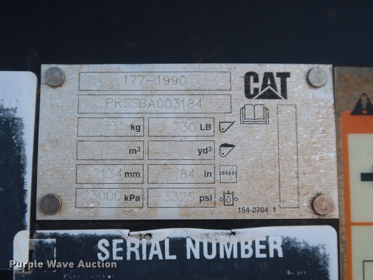 image for item DH0909 Caterpillar 177-1990 skid steer dozer blade