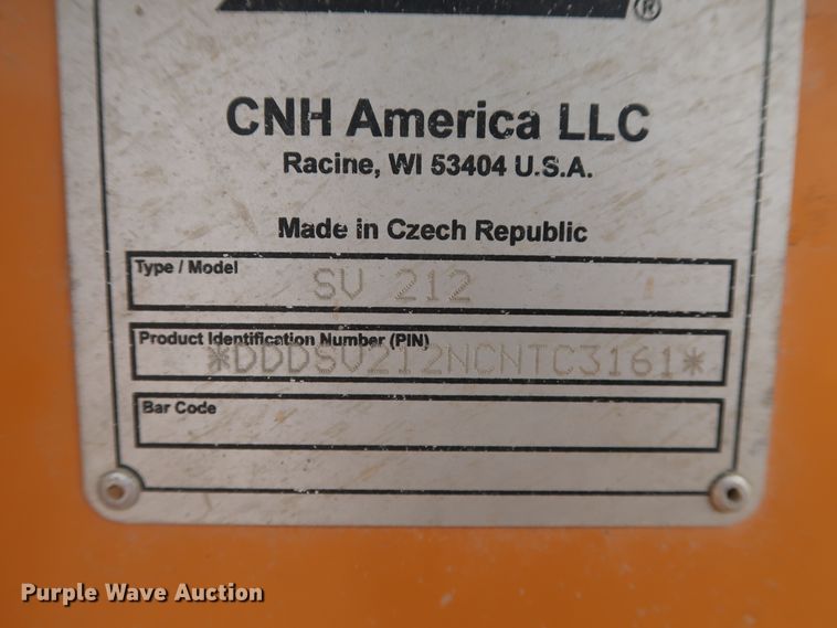 image for item DH0917 2012 Case SV212  single drum vibratory roller