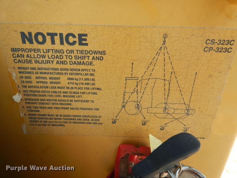 image for item DH2480 2006 Caterpillar CP-323C single drum vibratory roller