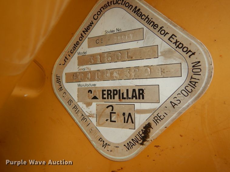 image for item DH2481 2006 Caterpillar 315C L  excavator