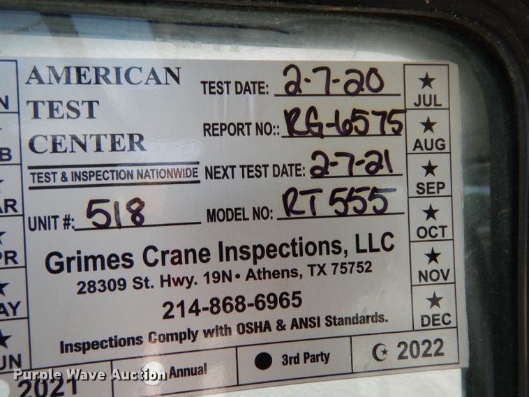 image for item DH2494 2001 Terex RT555 crane