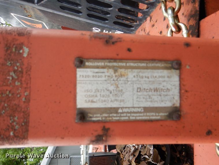 image for item DH5327 1992 Ditch Witch 7520 trencher