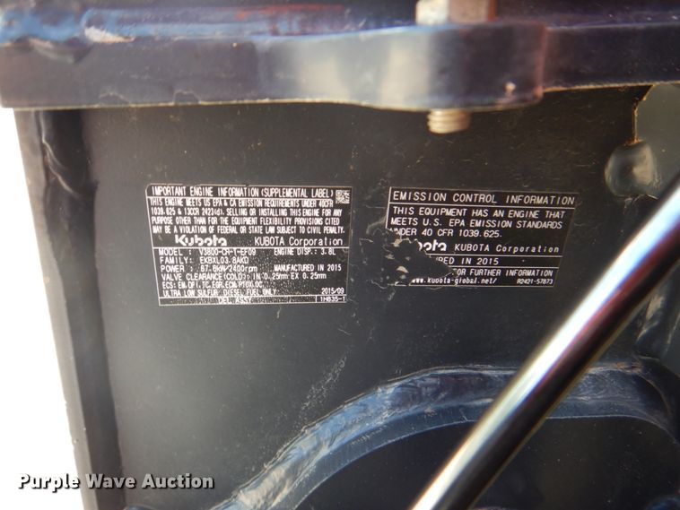 image for item DH5343 2016 Kubota SVL90-2  tracked skid steer loader