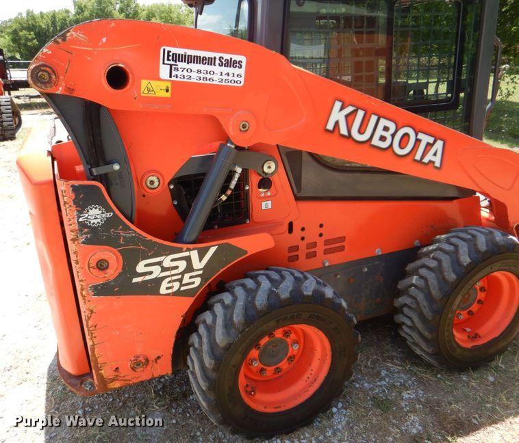 image for item DH5345 2016 Kubota SSV65  skid steer loader