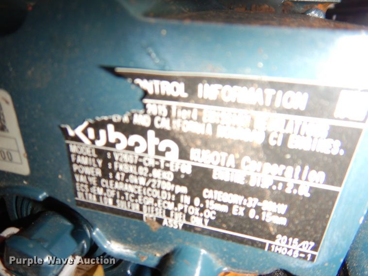 image for item DH5345 2016 Kubota SSV65  skid steer loader