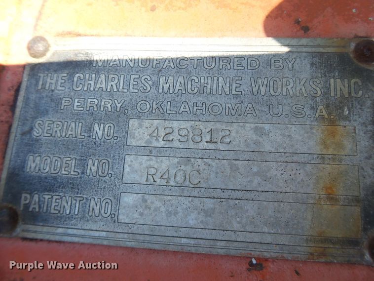 image for item DH7938 Charles Machine Works R40C combination unit