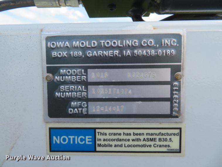 image for item DI2187 2012 Ford F550 Super Duty XL Crew Cab utility bed truck with crane