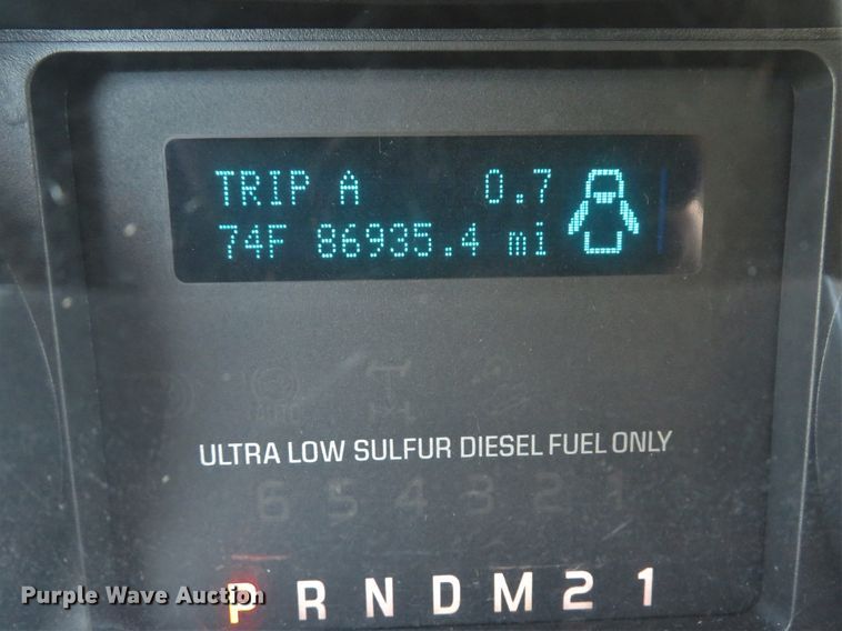 image for item DI2187 2012 Ford F550 Super Duty XL Crew Cab utility bed truck with crane