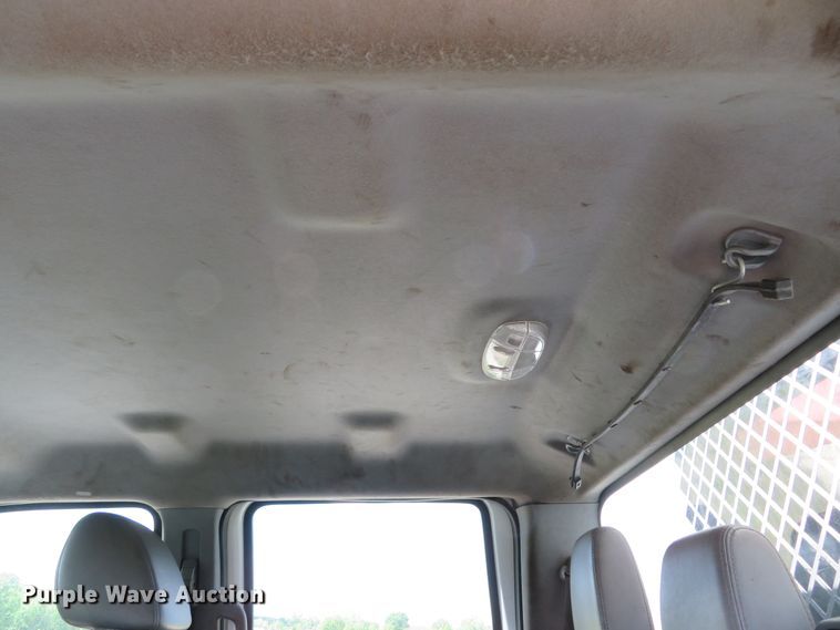 image for item DI2187 2012 Ford F550 Super Duty XL Crew Cab utility bed truck with crane