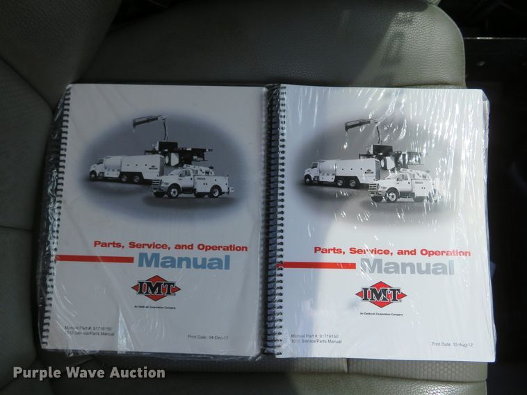 image for item DI2187 2012 Ford F550 Super Duty XL Crew Cab utility bed truck with crane