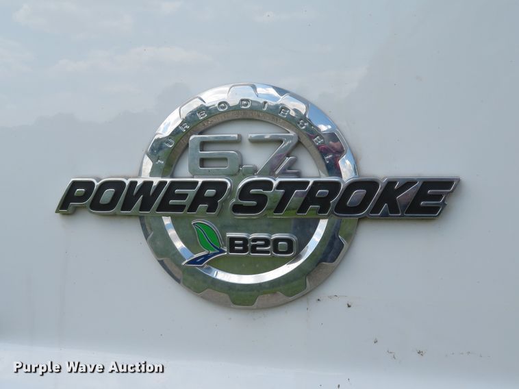 image for item DI2187 2012 Ford F550 Super Duty XL Crew Cab utility bed truck with crane