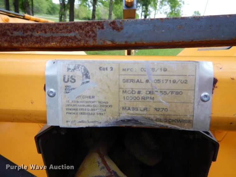 image for item EK9217 2019 Dondi DBR55/F80 double wheel rotary ditcher