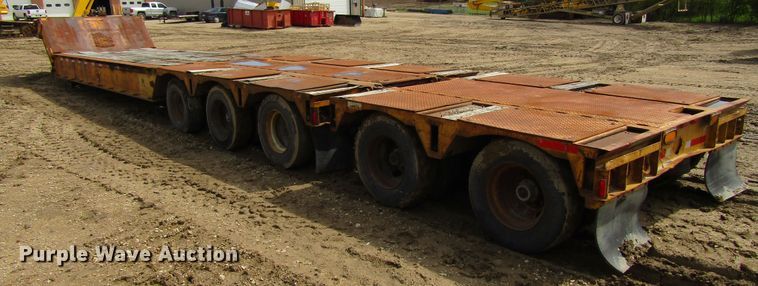 image for item FD9439 1986 Load King lowboy equipment trailer