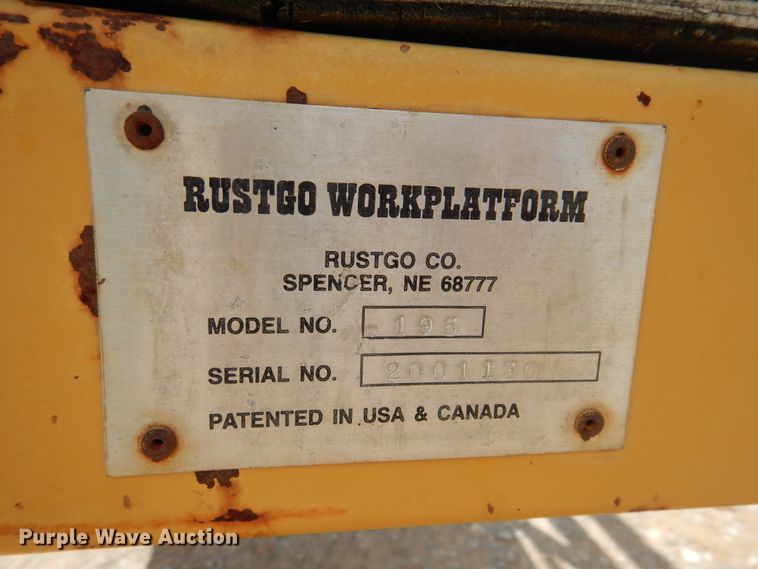 image for item GE9410 Rustgo 195 work platform