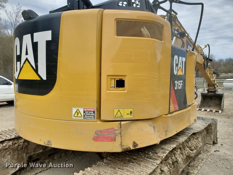image for item GU9972 2018 Caterpillar 315F L excavator