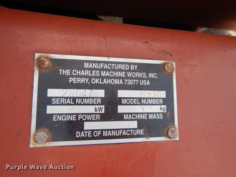 image for item GU9982 1996 Ditch Witch 5110  trencher