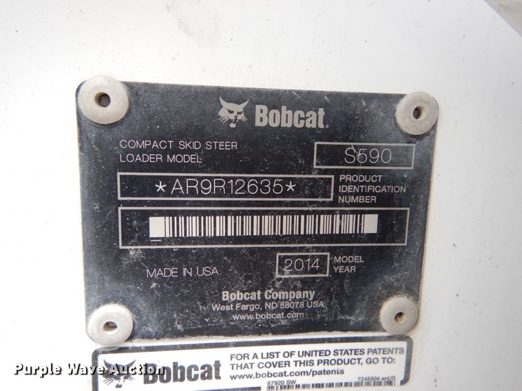 image for item GV9015 2014 Bobcat S590  skid steer loader
